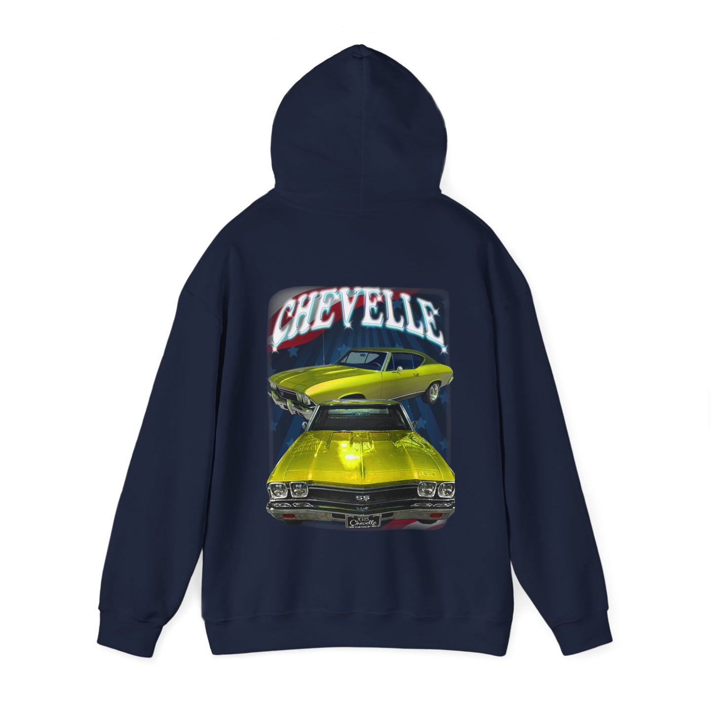 Yellow 1968 Chevelle hoodie Car Guy Gift,nova,corvette,charger,classic,hot Rod