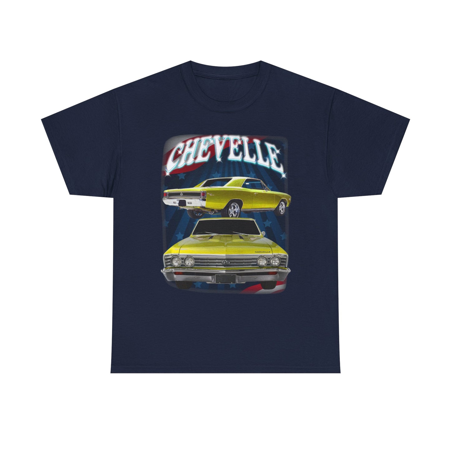 Yellow 1967 Chevelle Unisex Heavy Cotton Tee T Shirt muscle car Great Gift