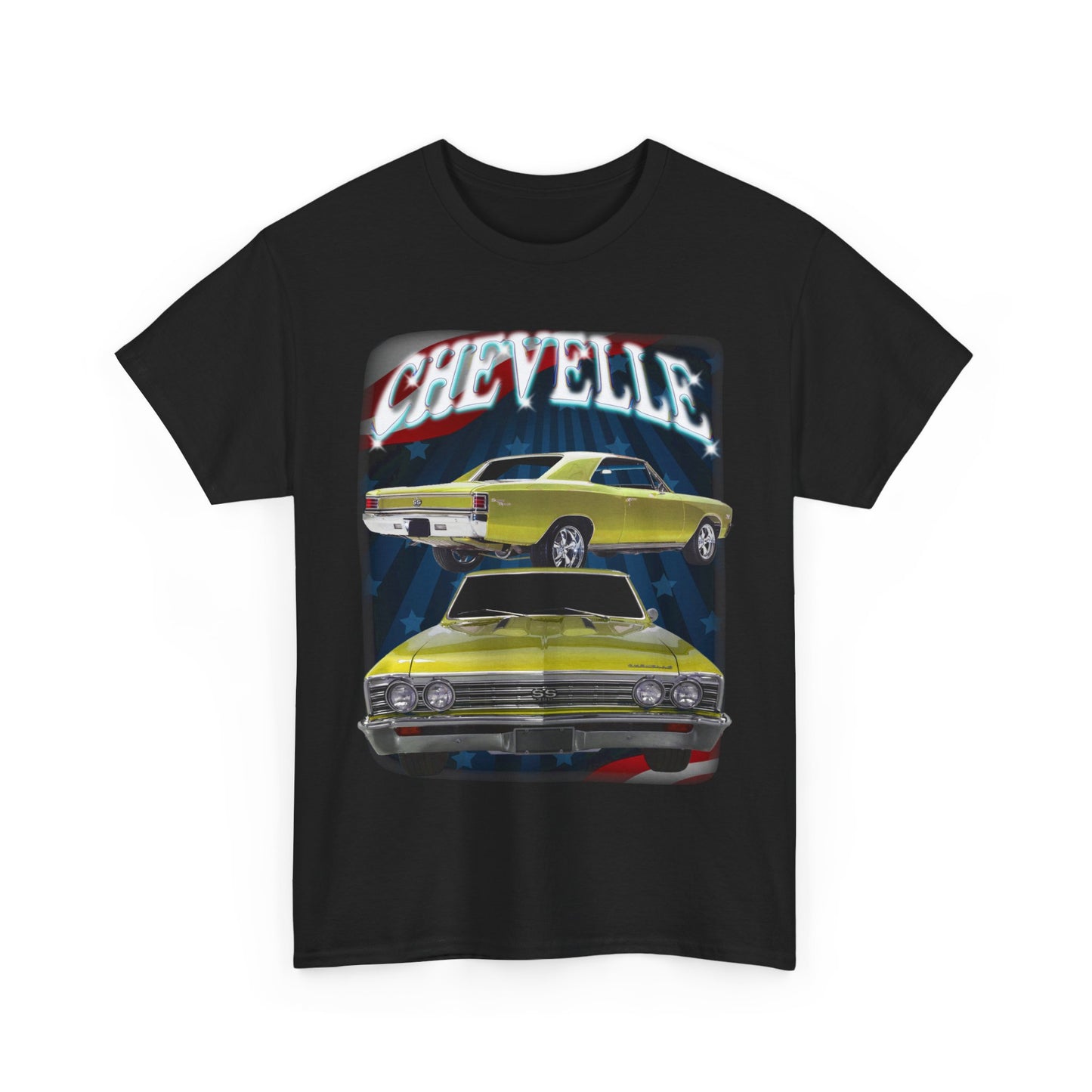 Yellow 1967 Chevelle Unisex Heavy Cotton Tee T Shirt muscle car Great Gift