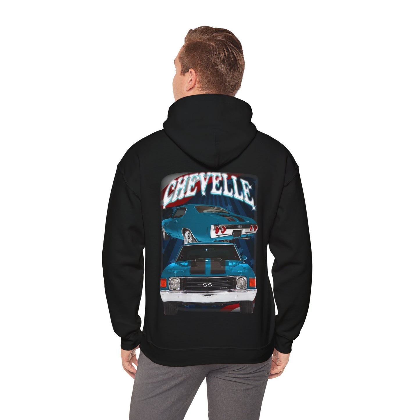 Blue 1972 Chevelle hoodie Car Guy Gift,nova,corvette,charger,classic,hot Rod