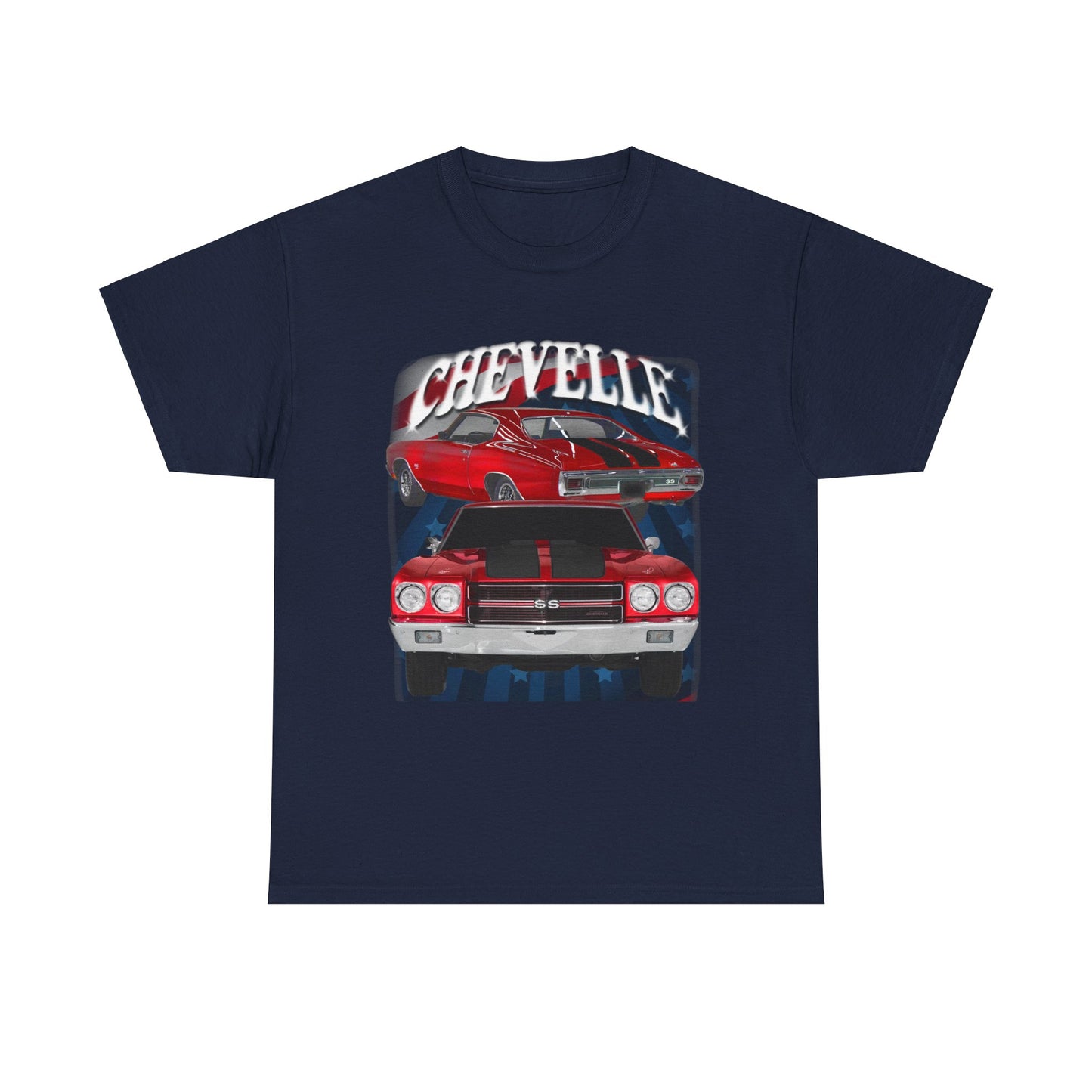 Red Black Stripe 1970 Chevelle Unisex Heavy Cotton Tee T Shirt muscle car Gift