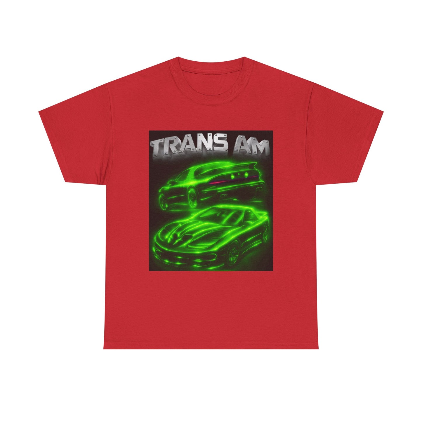 Green Fourth Gen 4th Trans Am Firebird Heavy Cotton Tee T Shirt car Great Gift