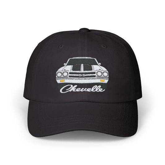 White 1970 Chevelle Hat,CAP, Classic Car Gift EMBROIDERY EMBROIDERED