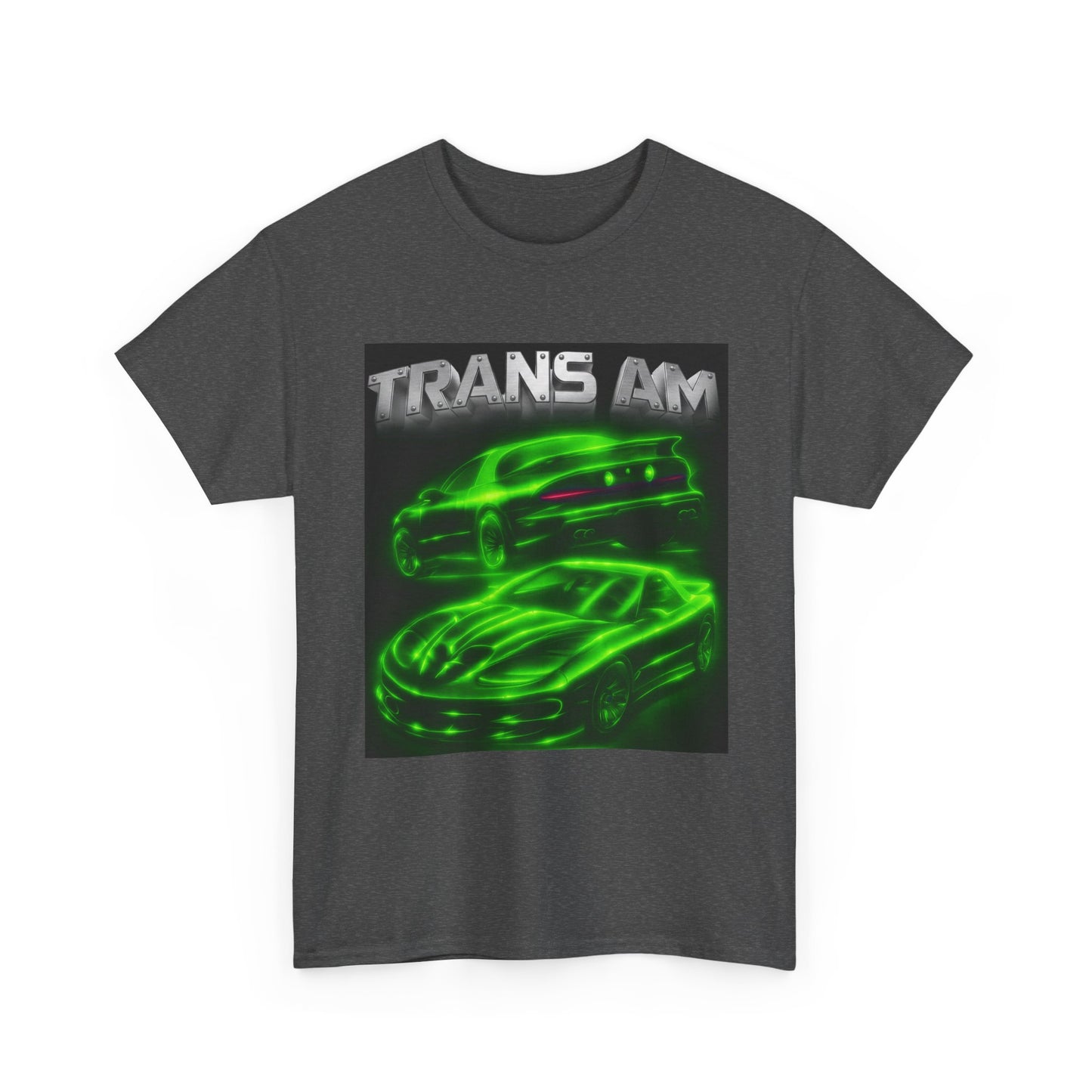 Green Fourth Gen 4th Trans Am Firebird Heavy Cotton Tee T Shirt car Great Gift