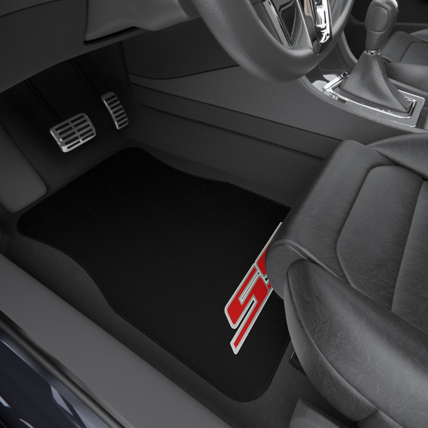 SS Logo, Camaro Silverado Corvette, Set of 4 Car Mats,Gift,Thin V1