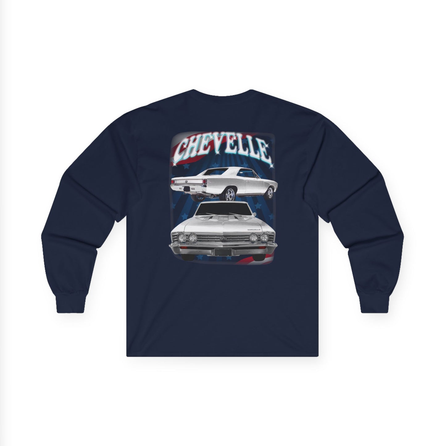 White 1967 Chevelle Ultra Cotton Long Sleeve Tee T Shirt Great Gift