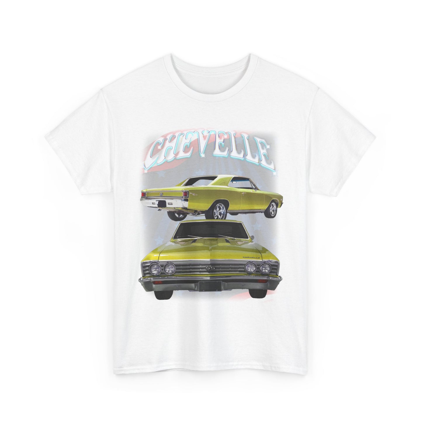 Yellow 1967 Chevelle Unisex Heavy Cotton Tee T Shirt muscle car Great Gift
