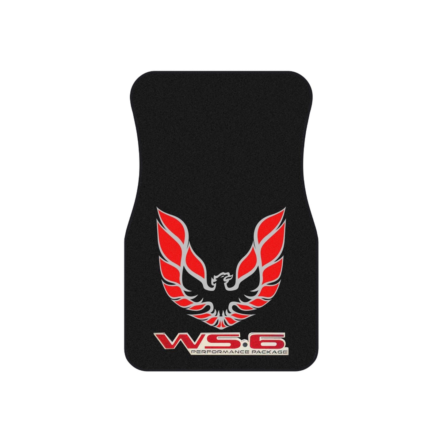 Dark Grey, WS-6 WS6, Red Logo, Firebird Trans Am, Set of 4 Car Mats,Gift