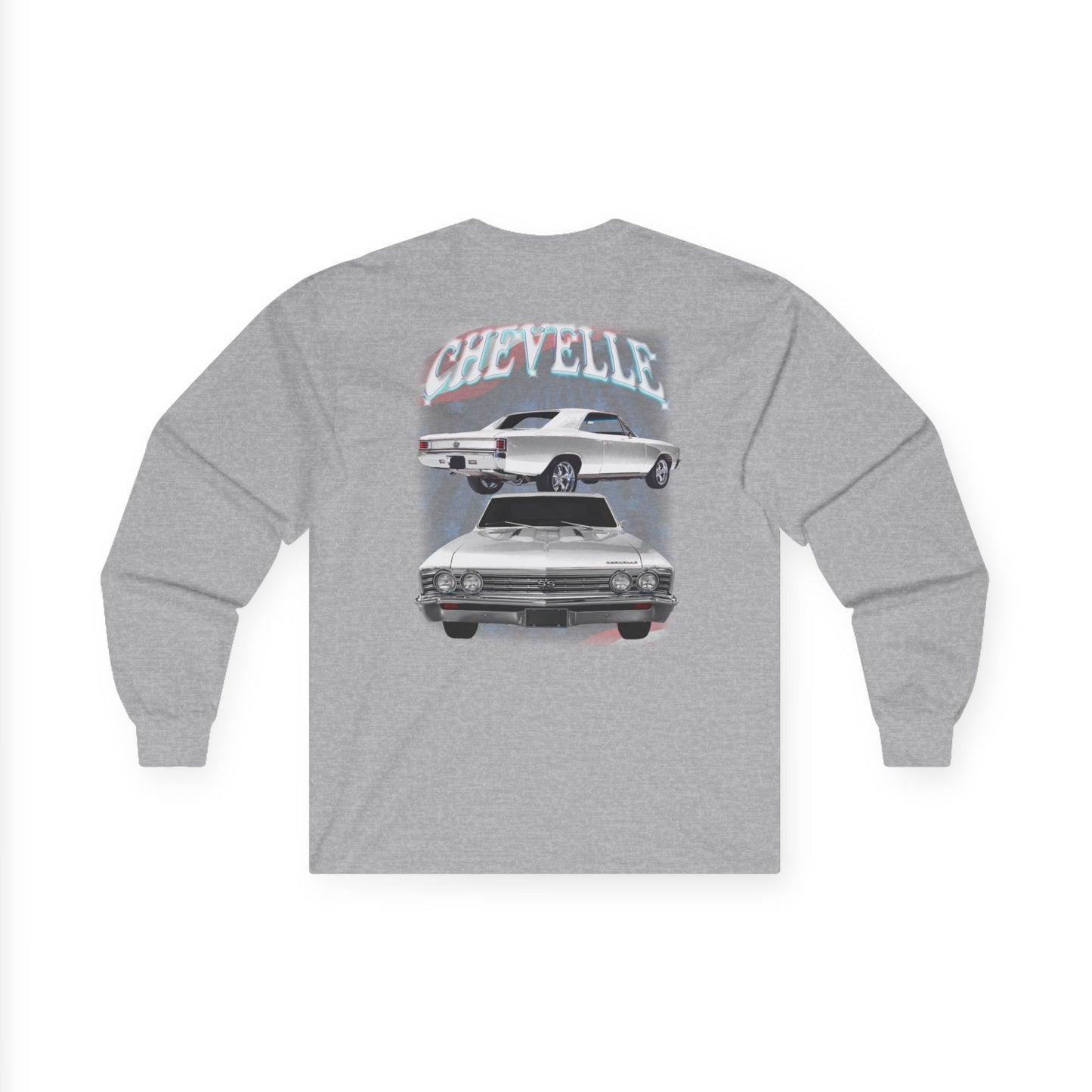 White 1967 Chevelle Ultra Cotton Long Sleeve Tee T Shirt Great Gift