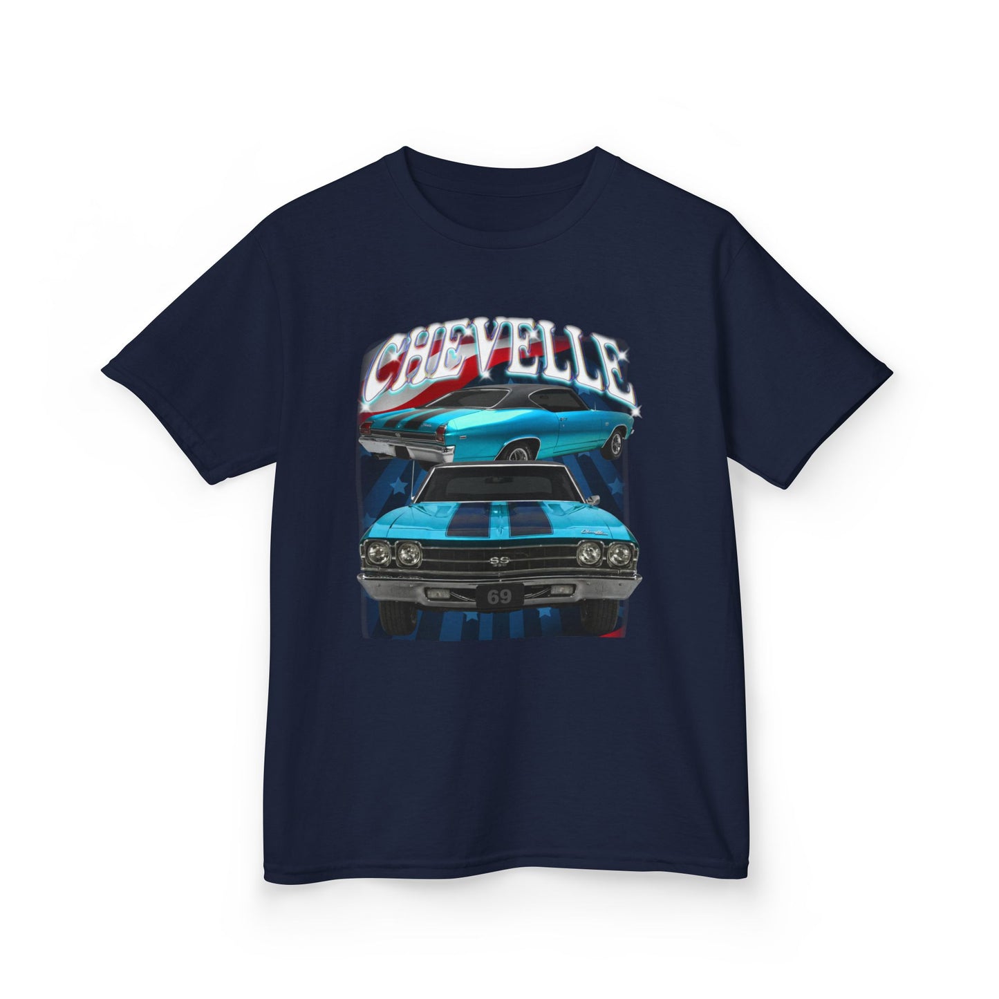 Turquoise Blue Green 1969 Chevelle Kids Heavy Cotton Tee T Shirt Great Gift