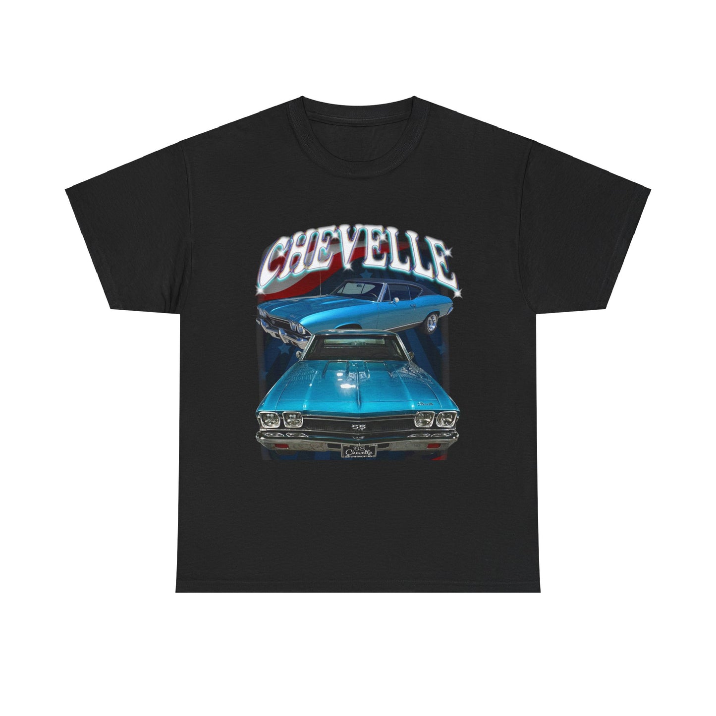 Turquoise Blue Green 1968 Chevelle Unisex Heavy Cotton Tee T Shirt Great Gift