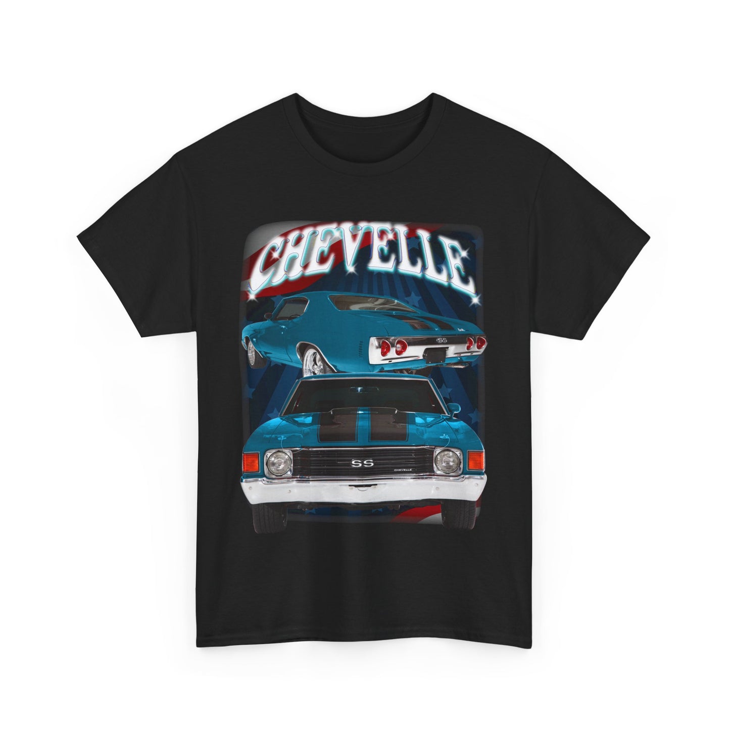 Blue 1972 Chevelle Unisex Heavy Cotton Tee T Shirt muscle car Great Gift