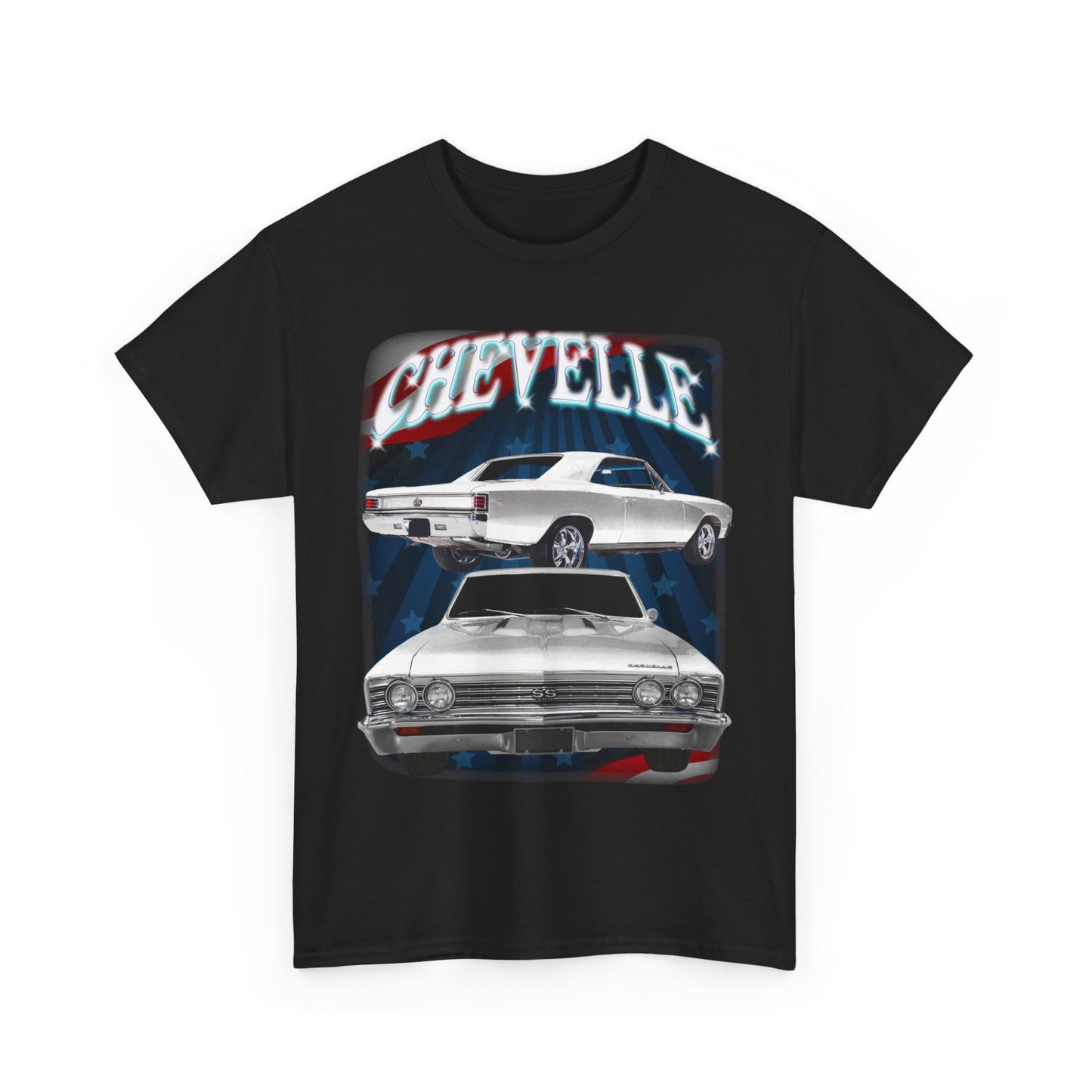 White 1967 Chevelle Unisex Heavy Cotton Tee T Shirt muscle car Great Gift