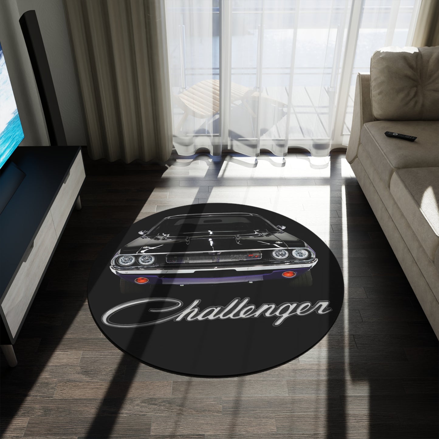 1970 Challenger Round Rug classic,hot Rod, challenger charger,trans Am Car Guy Gift,nova,corvette