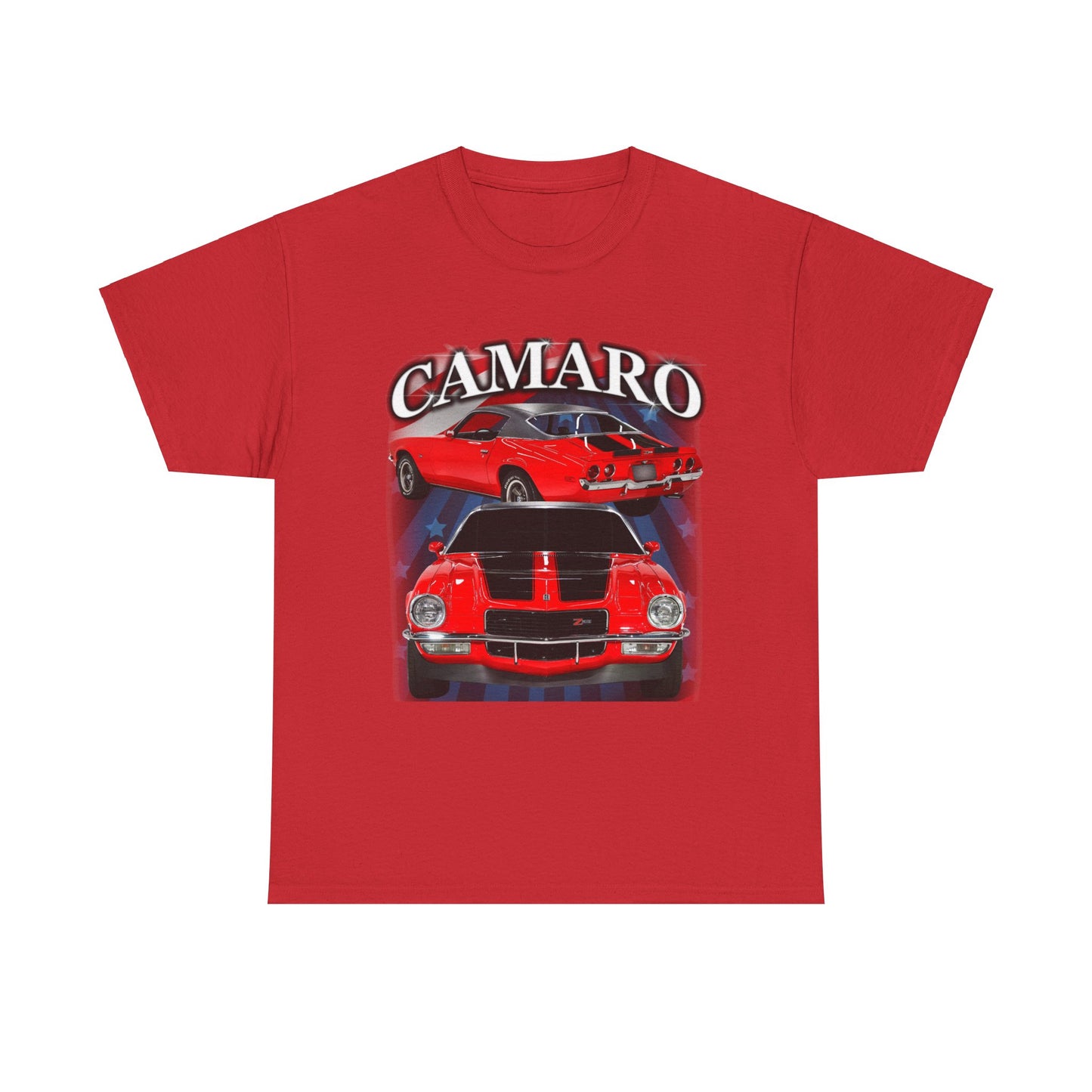 Red Black Stripe 1970 Camaro Unisex Heavy Cotton Tee T Shirt muscle car Gift