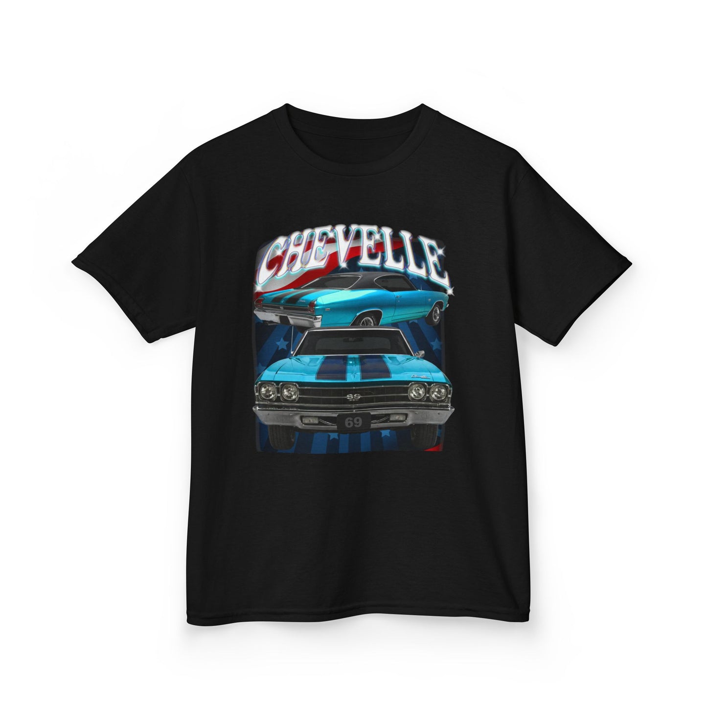 Turquoise Blue Green 1969 Chevelle Kids Heavy Cotton Tee T Shirt Great Gift