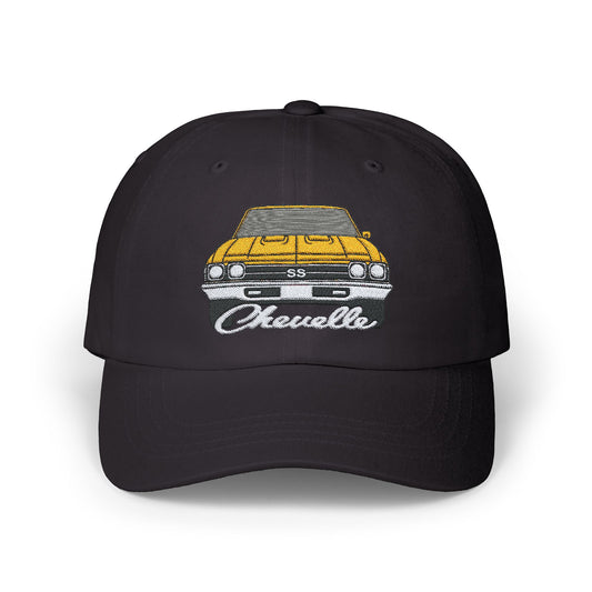 Yellow 1969 Chevelle Hat,CAP, Classic Car Gift EMBROIDERY EMBROIDERED