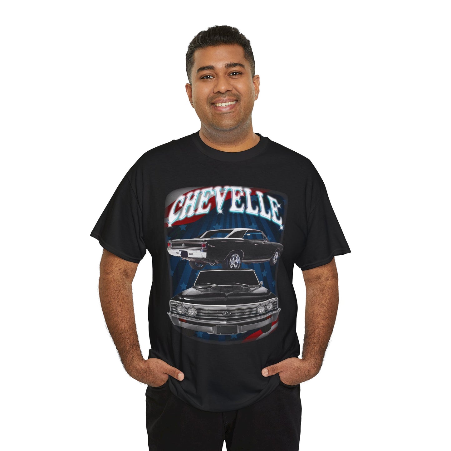 Black 1967 Chevelle Unisex Heavy Cotton Tee T Shirt muscle car Great Gift