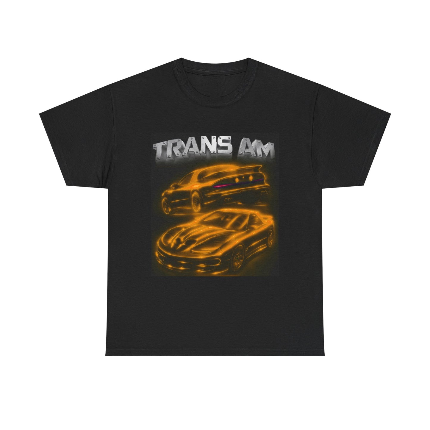 Orange Fourth Gen 4th Trans Am Firebird Heavy Cotton Tee T Shirt car Great Gift