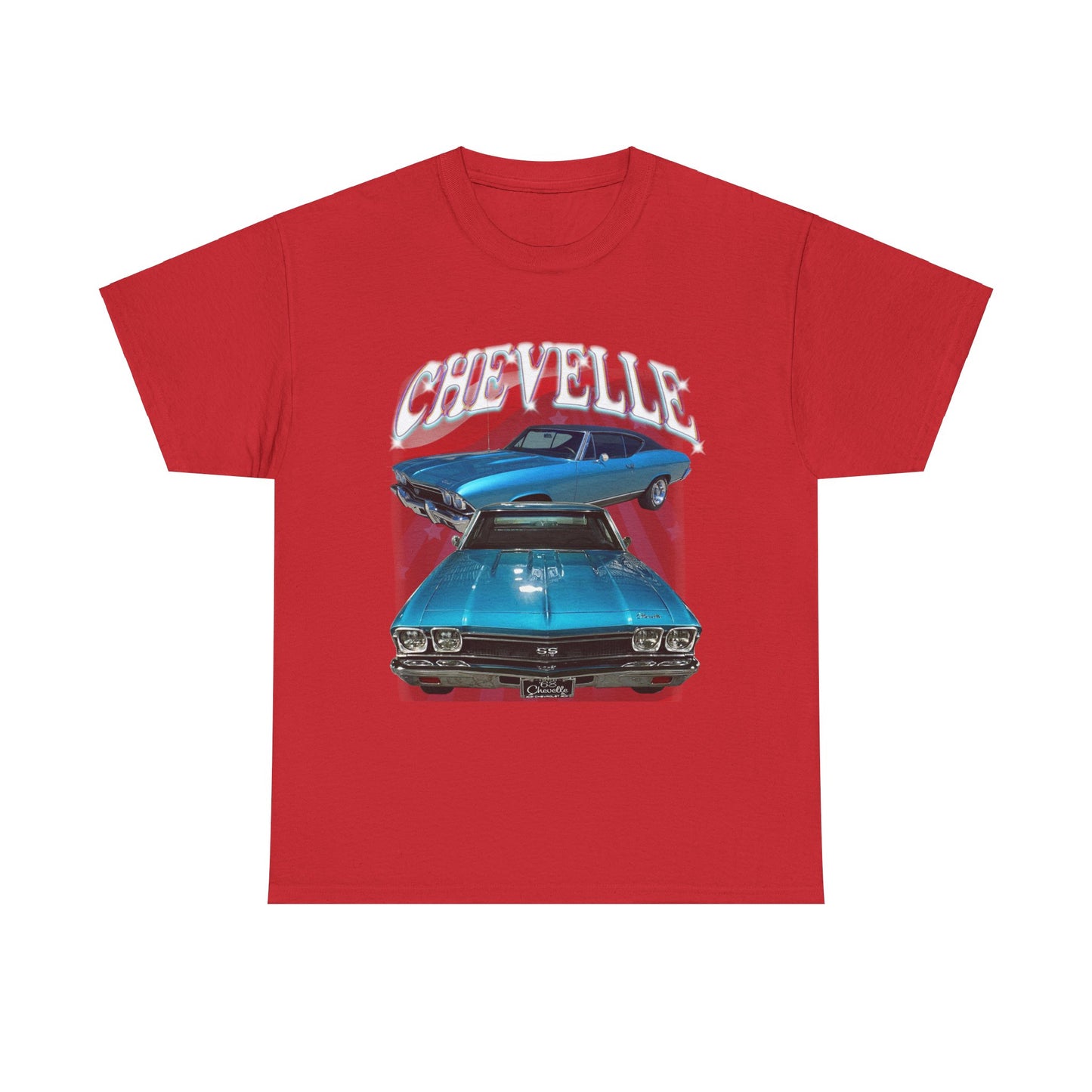 Turquoise Blue Green 1968 Chevelle Unisex Heavy Cotton Tee T Shirt Great Gift