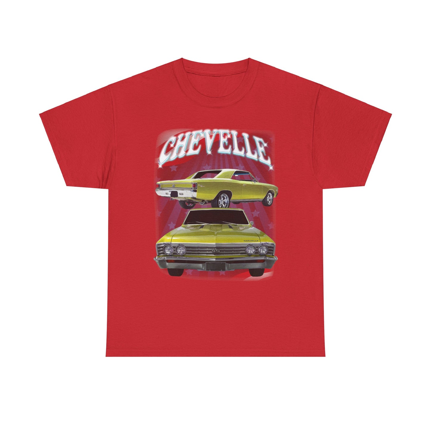 Yellow 1967 Chevelle Unisex Heavy Cotton Tee T Shirt muscle car Great Gift