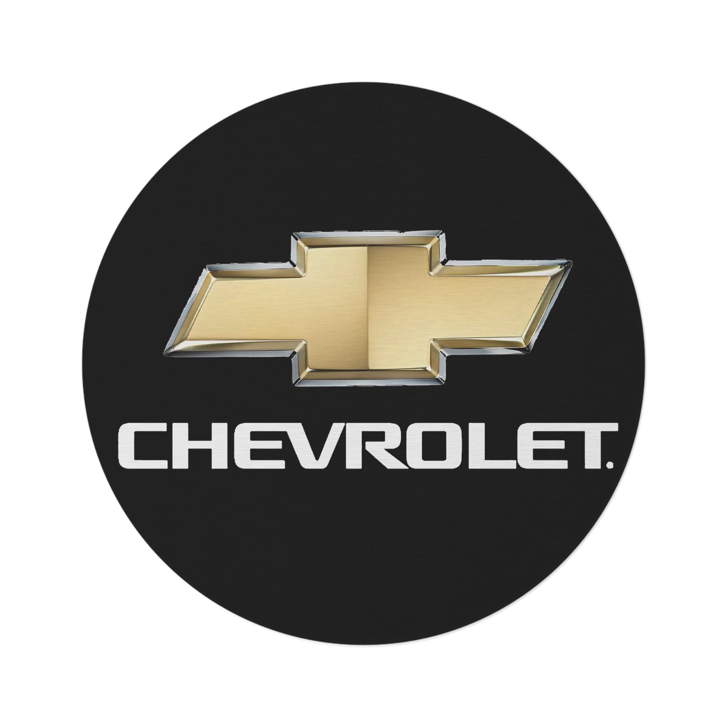 Chevrolet Round Rug Car Guy Gift Man Cave Office