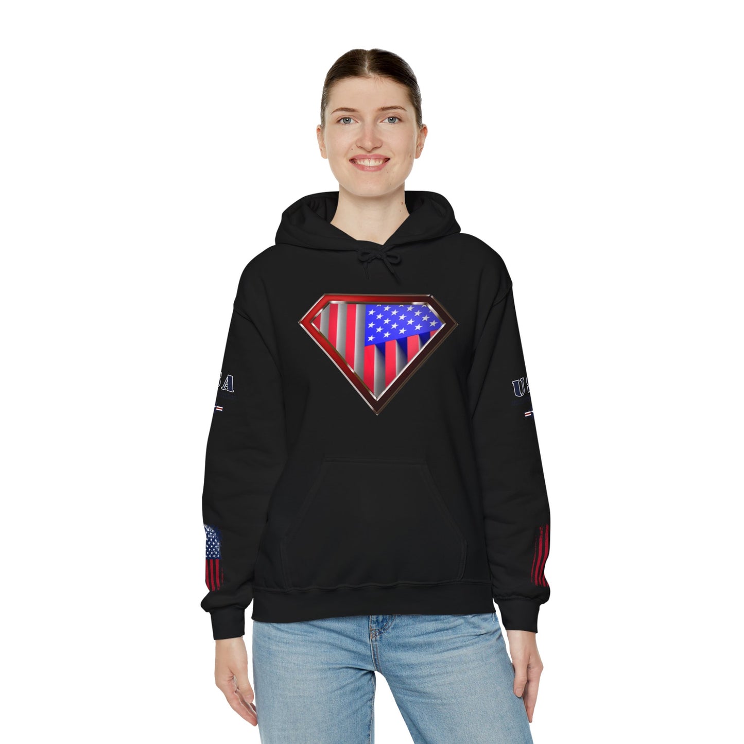 3D USA Super Patriot Unisex Patriotic Pullover Hoodie Gift Man Woman 3.0