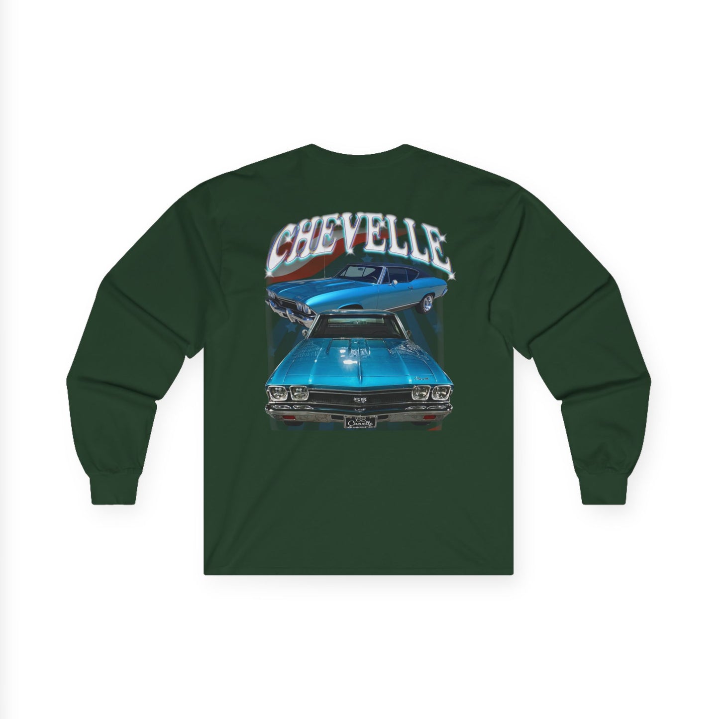 Turquoise Blue 1968 Chevelle Ultra Cotton Long Sleeve Tee T Shirt Great Gift