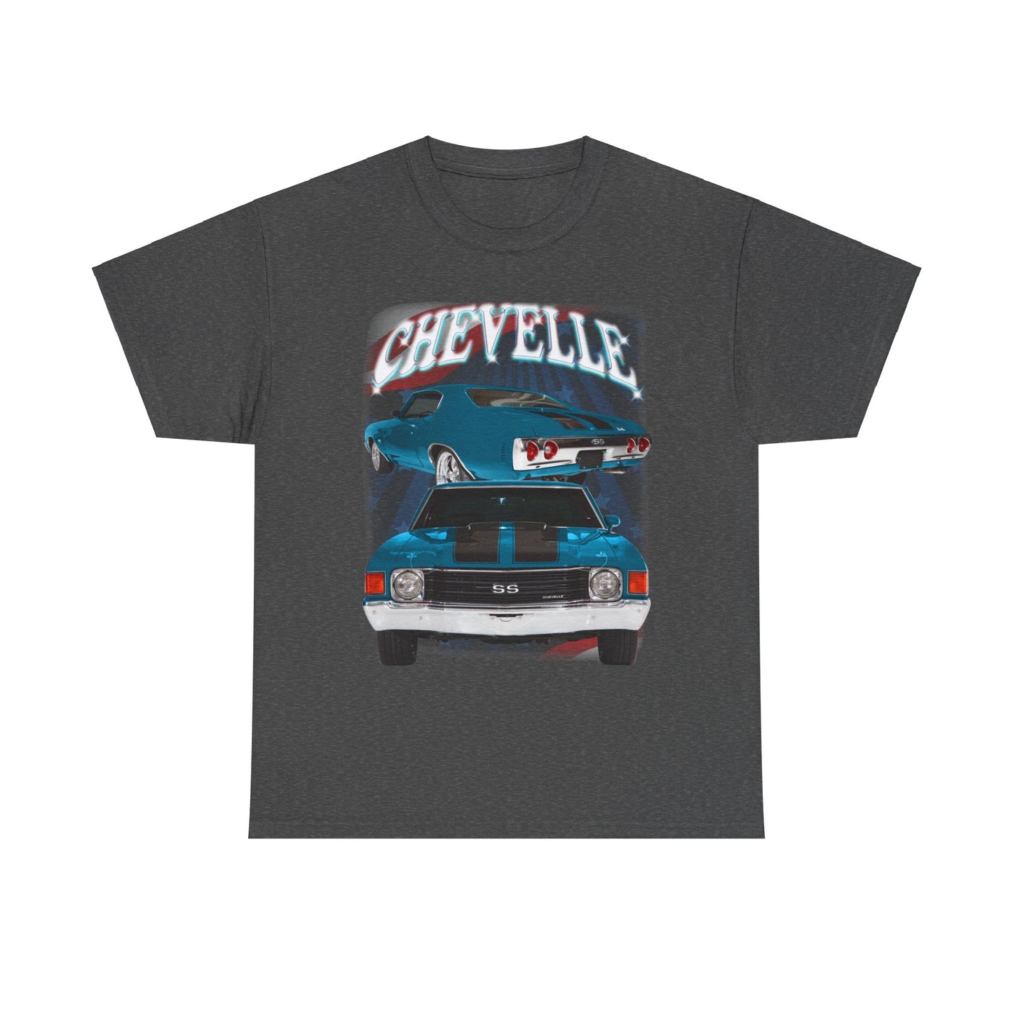 Blue 1972 Chevelle Unisex Heavy Cotton Tee T Shirt muscle car Great Gift