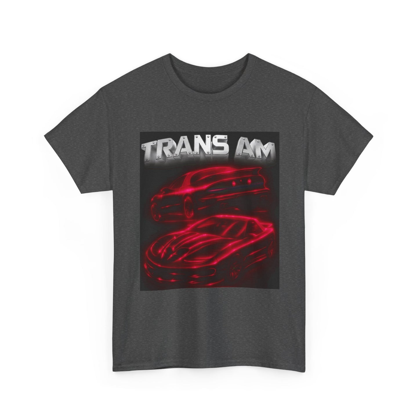 Red Fourth Gen 4th Trans Am Firebird Heavy Cotton Tee T Shirt car Great Gift