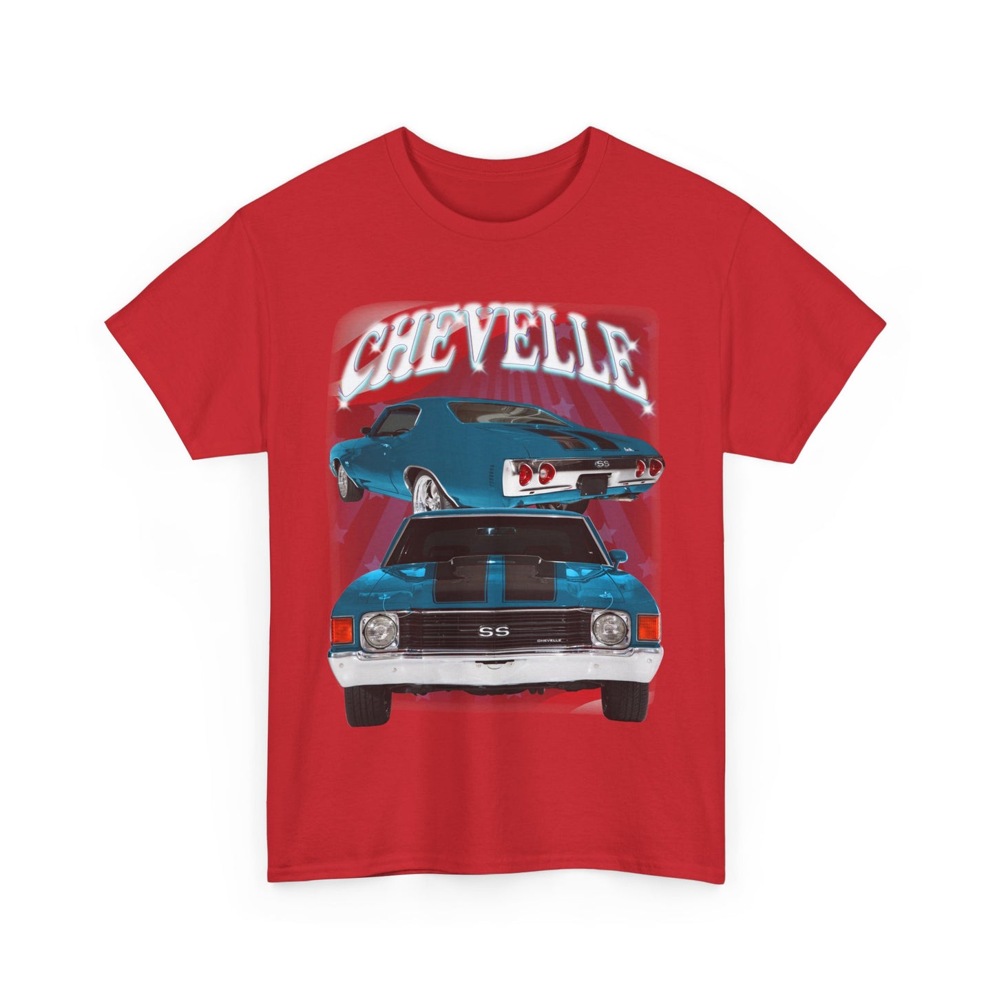Blue 1972 Chevelle Unisex Heavy Cotton Tee T Shirt muscle car Great Gift