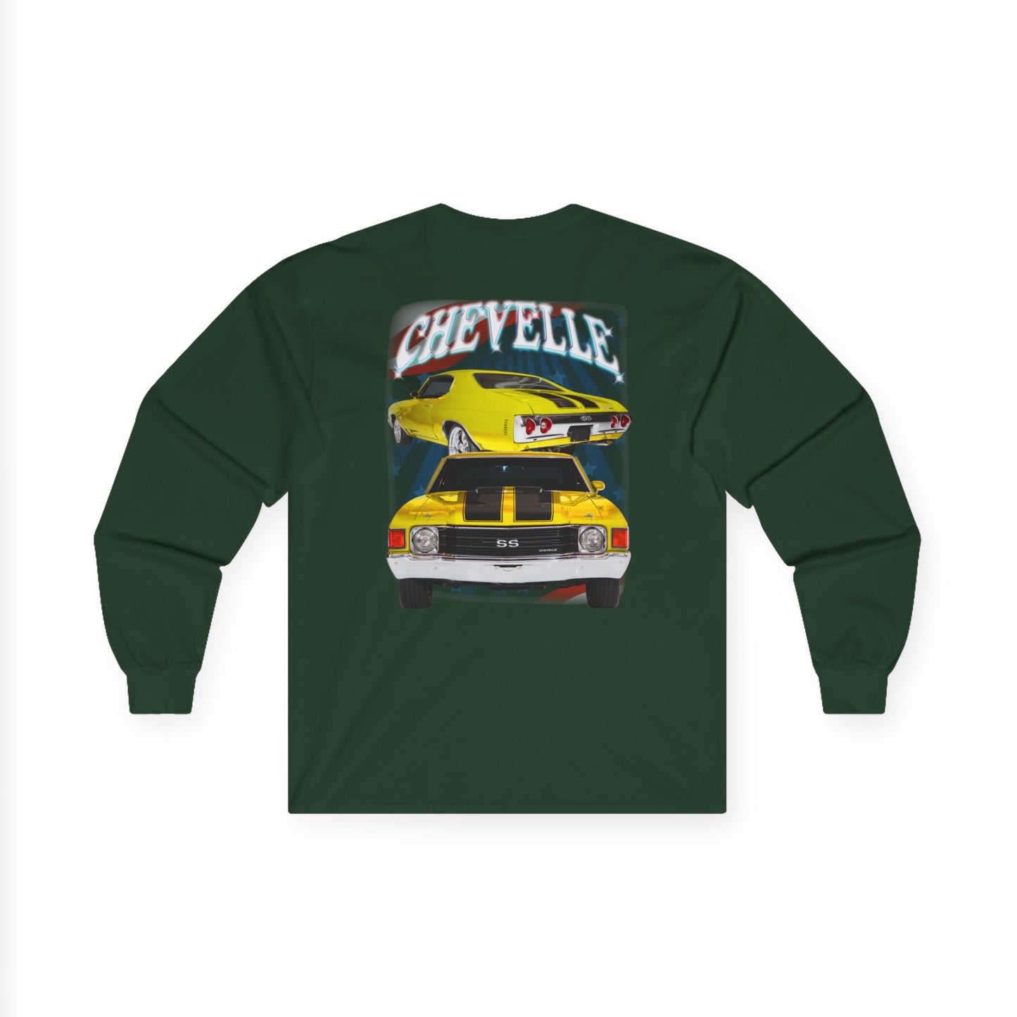 Yellow 1972 Chevelle Ultra Cotton Long Sleeve Tee T Shirt Great Gift