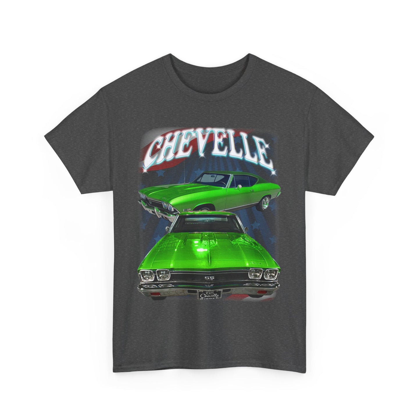 Green 1968 Chevelle Unisex Heavy Cotton Tee T Shirt muscle car Great Gift