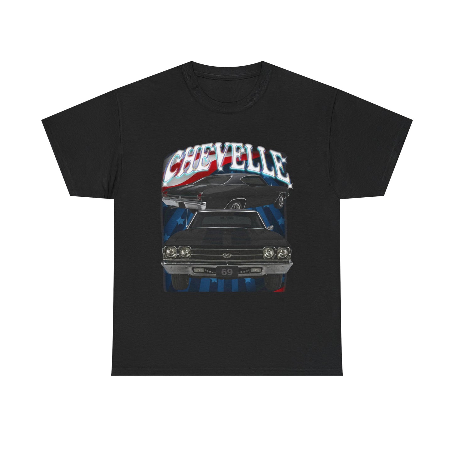 Black 1969,black stripes,Chevelle Heavy Cotton Tee T Shirt,Gift