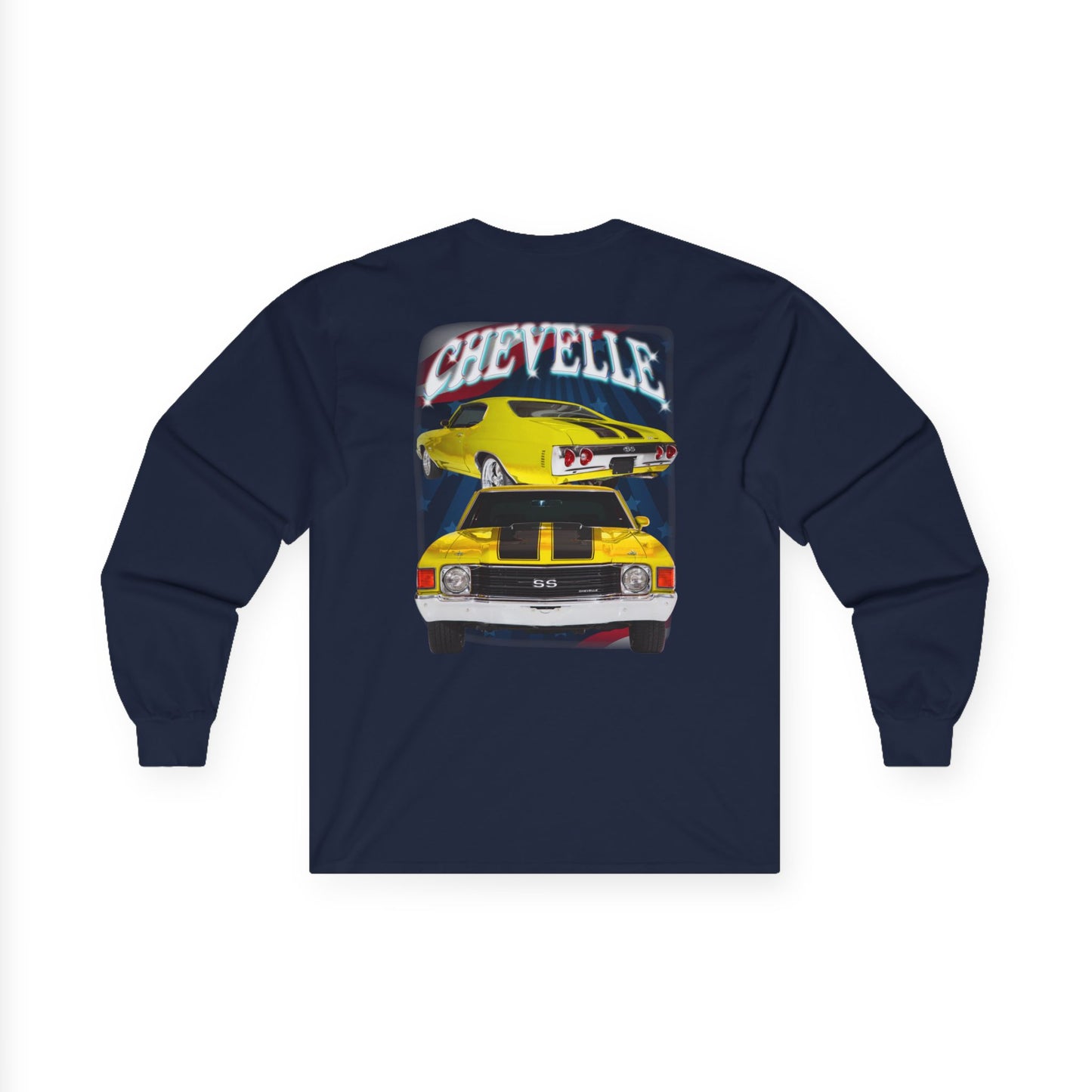 Yellow 1972 Chevelle Ultra Cotton Long Sleeve Tee T Shirt Great Gift