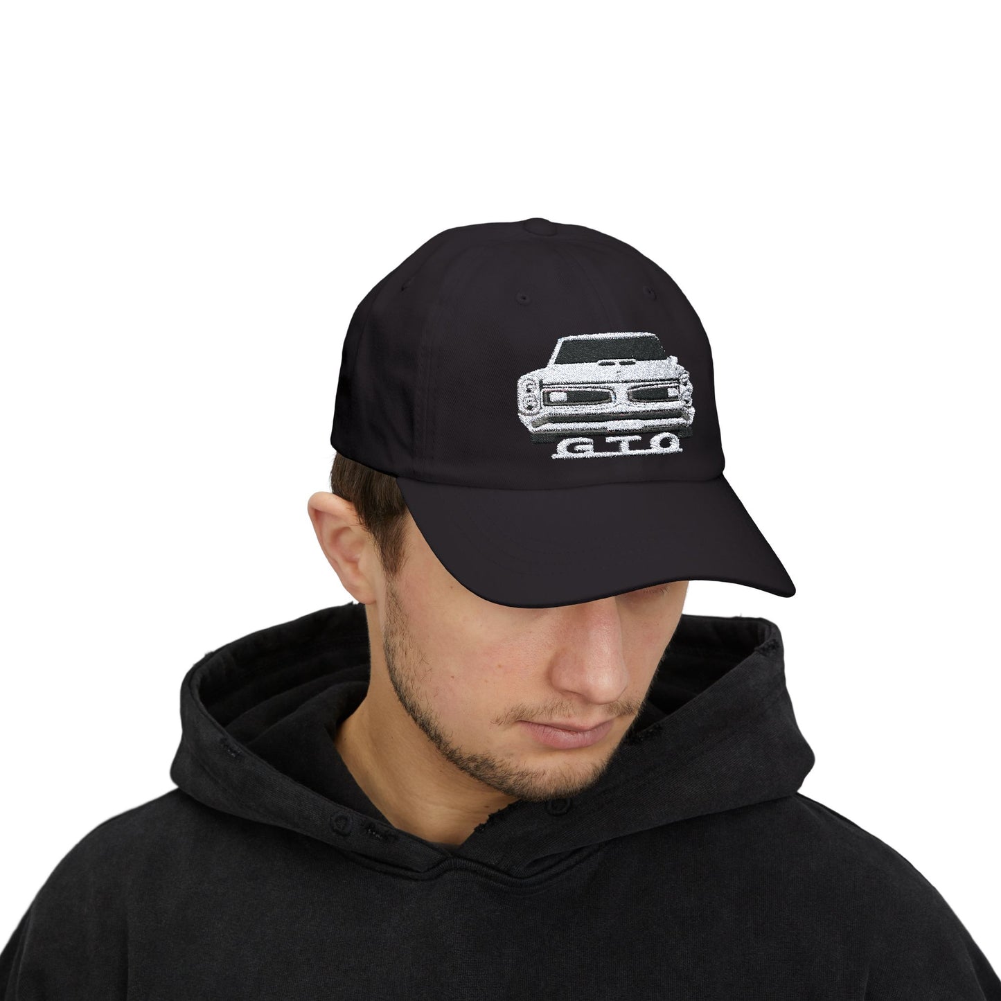 White Grey 1966 Pontiac GTO Hat,CAP, Classic Car Gift EMBROIDERY EMBROIDERED