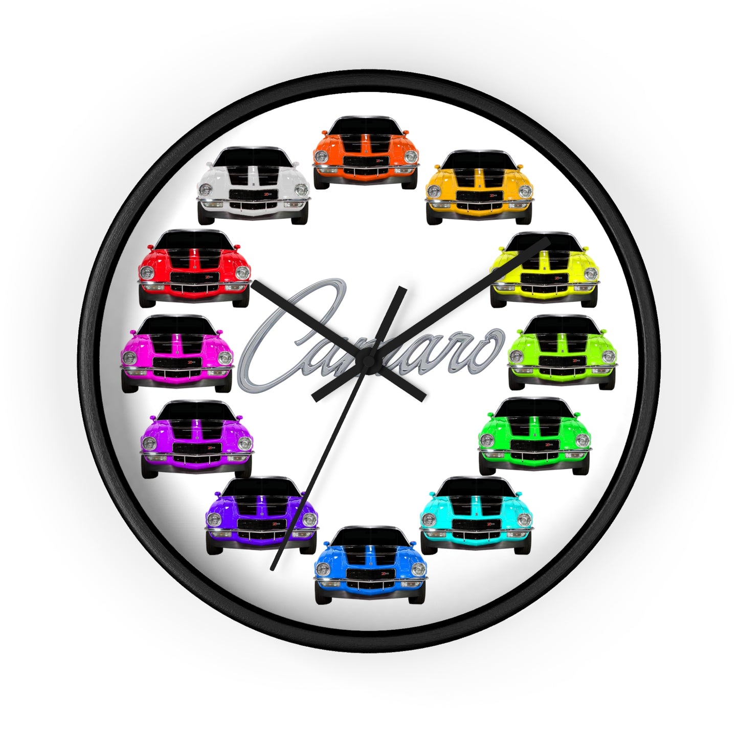 1970 Wall clock Gift Decor Classic Muscle Gift,hot rod,car, white background