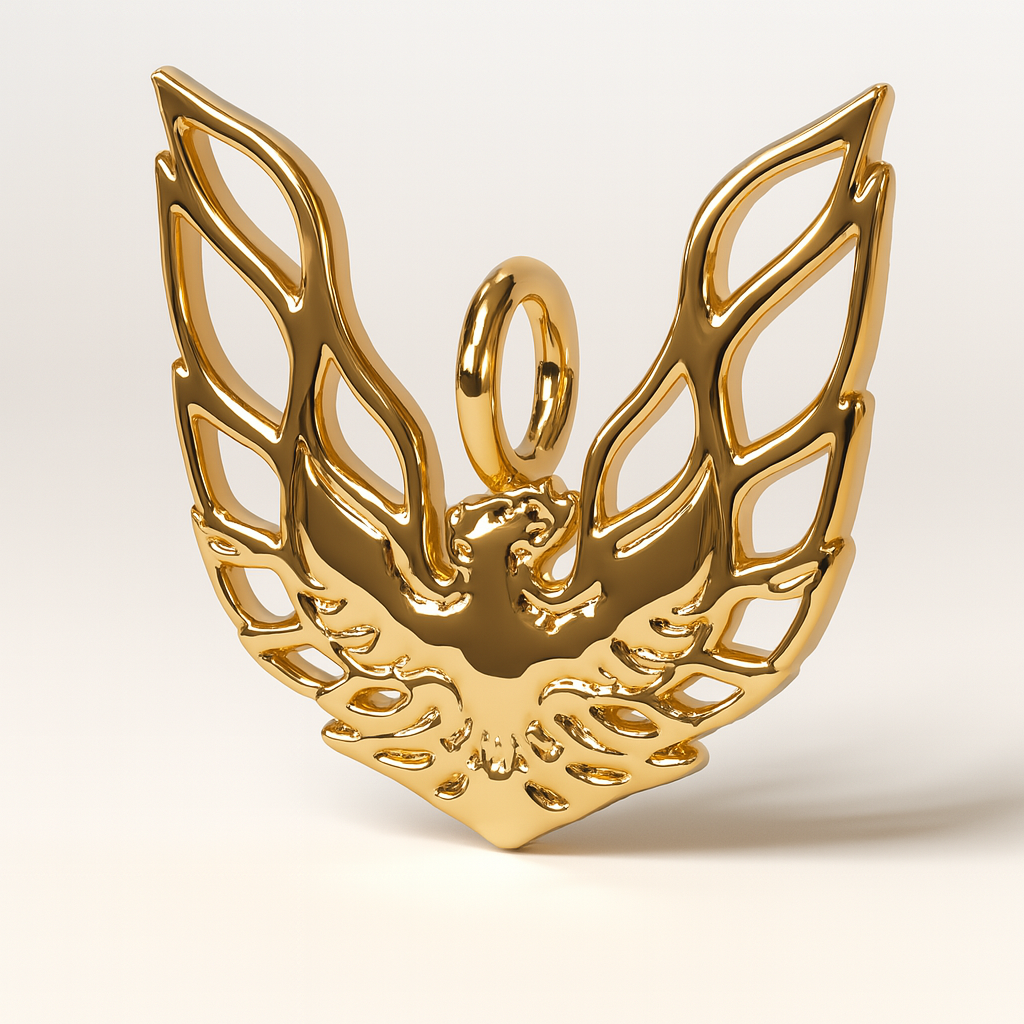 Trans Am Charm Pendant 10k Gold, Brass or Sterling Silver!