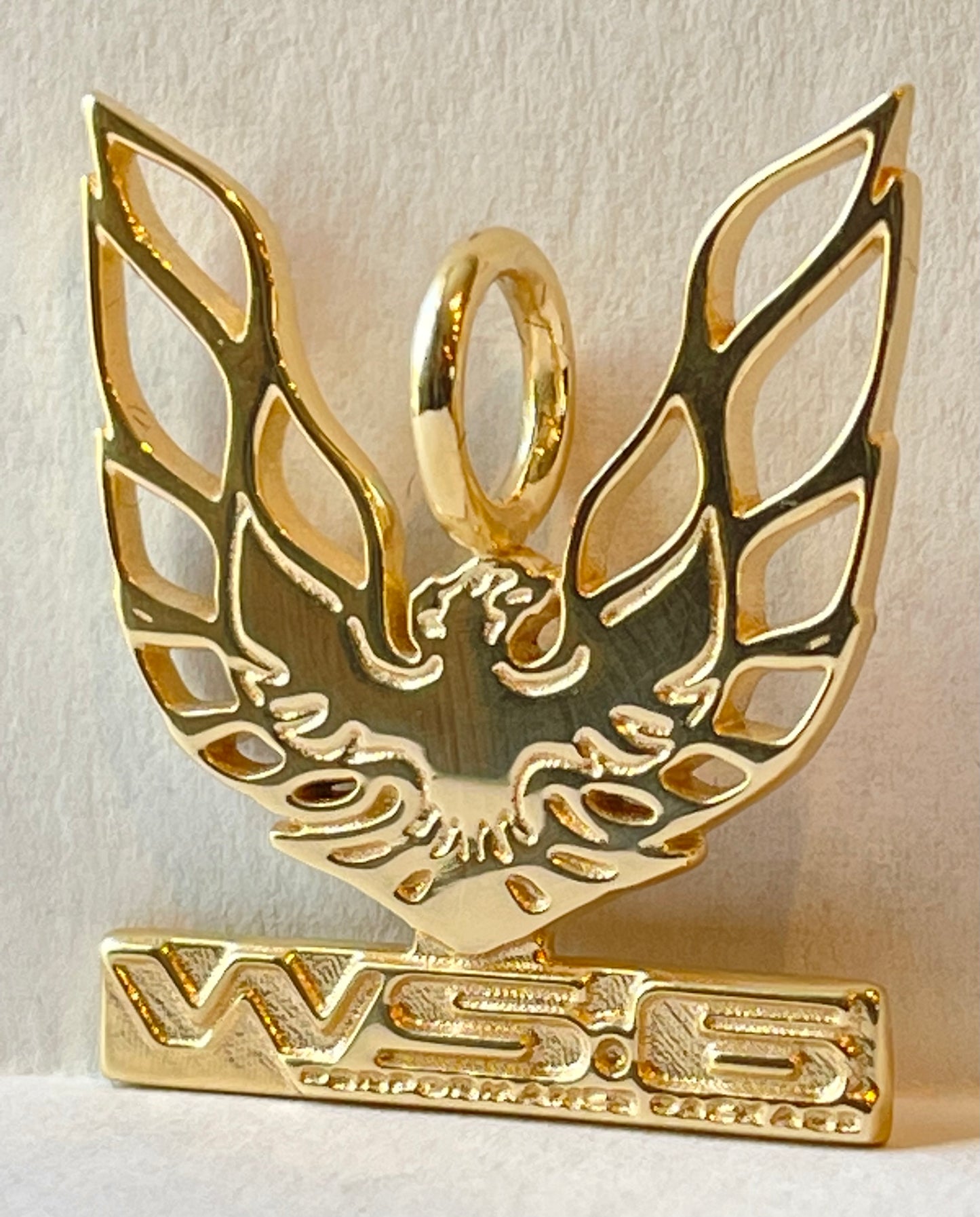 WS6 Trans Am Firebird Pendant Charm 10K Gold, Brass or Silver