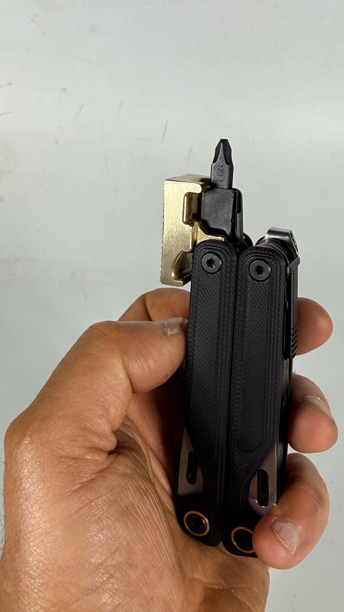 For Leatherman Wave Alpha, BRASS Hammer Head Mod, Modification, Add On, CNC Made, Locking, Easy Install, Locks Closed Open, edc Upgrade cad (Copy) (Copy) (Copy)