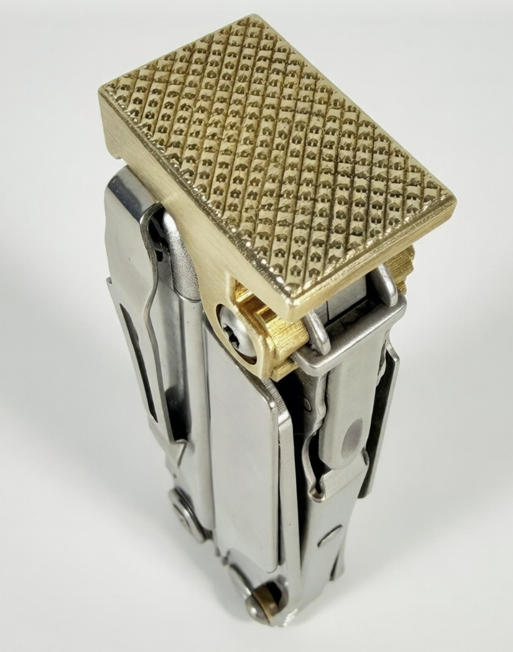 For Leatherman Surge, BRASS Hammer Head Mod, Modification, CNC Made, Locking, Easy Install, Locks Closed Open, edc Upgrade cad