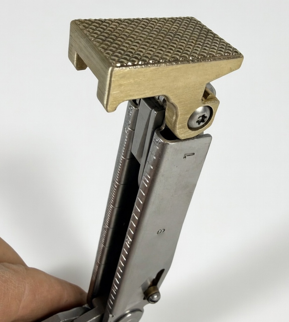 For Leatherman Surge, BRASS Hammer Head Mod, Modification, CNC Made, Locking, Easy Install, Locks Closed Open, edc Upgrade cad