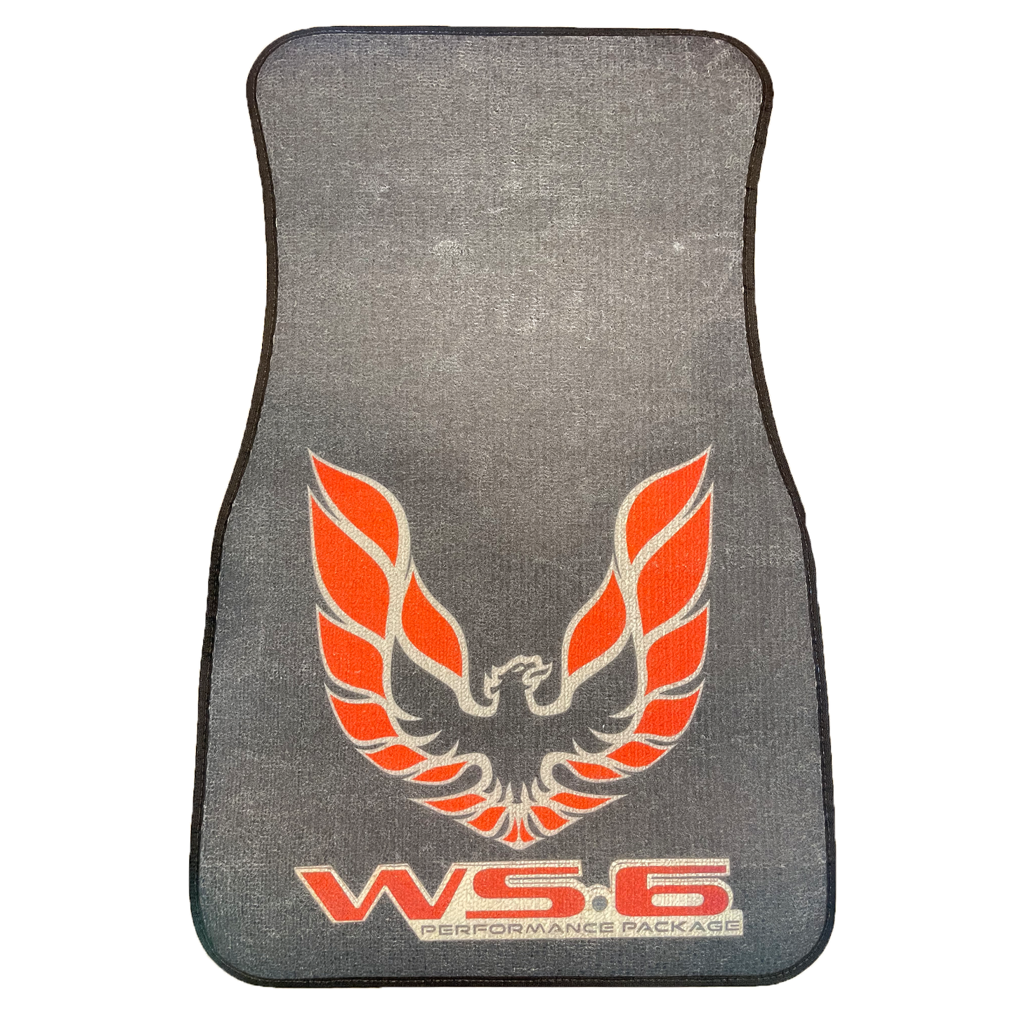 Dark Grey, WS-6 WS6, Red Logo, Firebird Trans Am, Set of 4 Car Mats,Gift