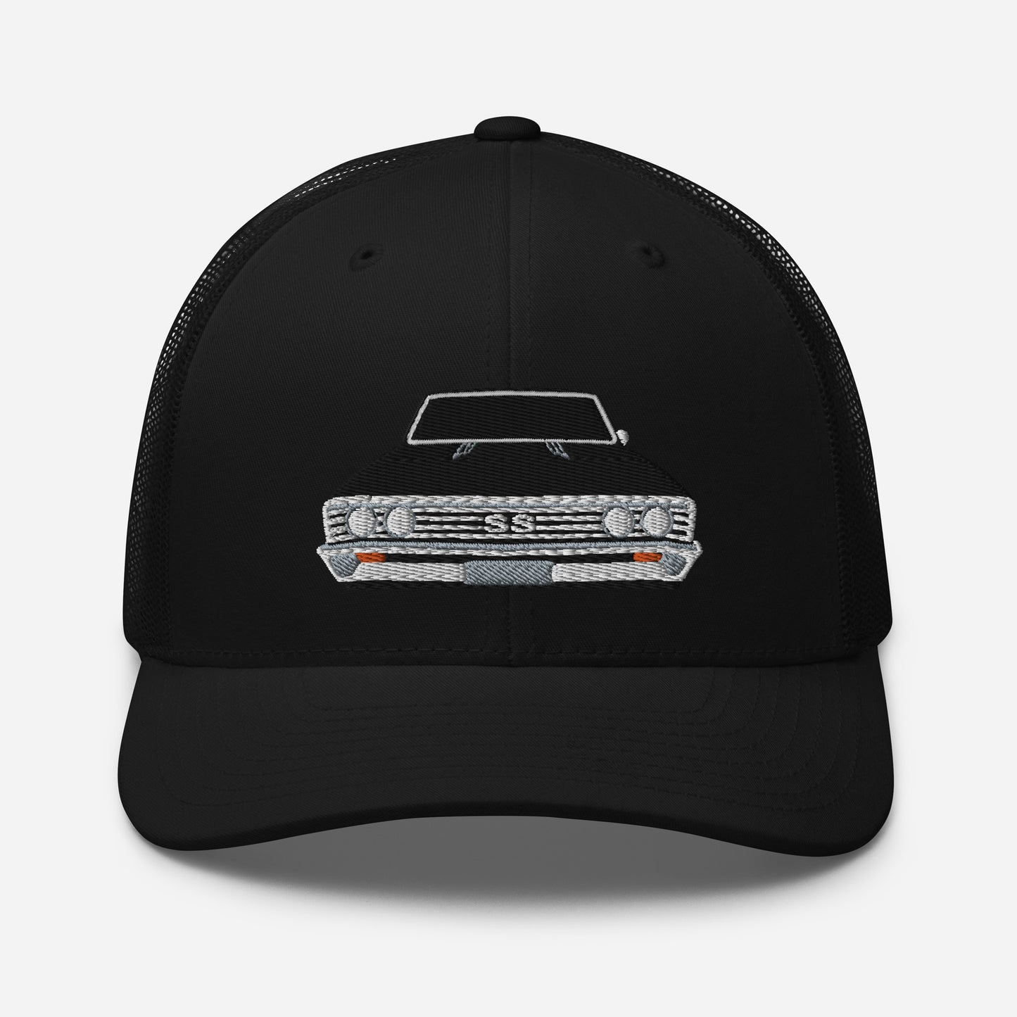 Black 1967 Chevelle Embroidery Trucker Cap Excellent Gift Hat