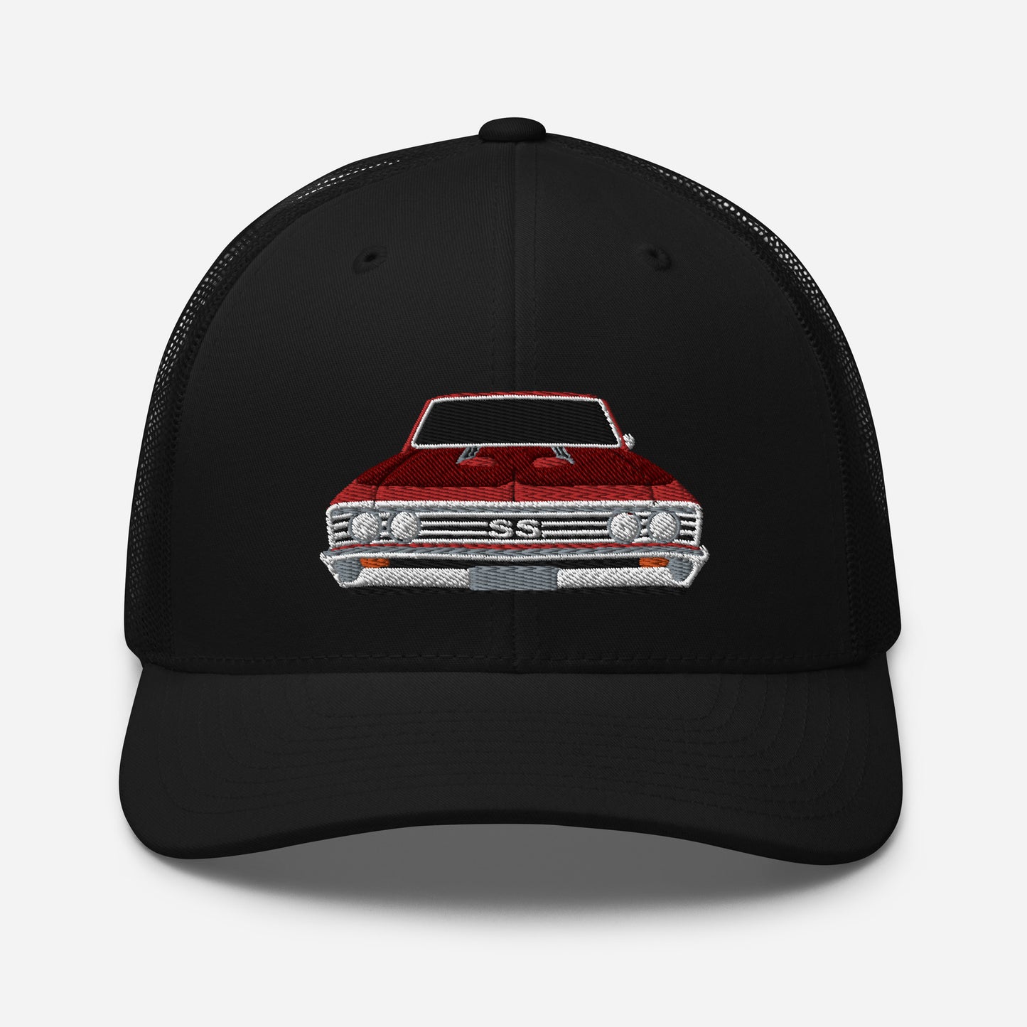 Red 1967 Chevelle Embroidery Trucker Cap Excellent Gift Hat