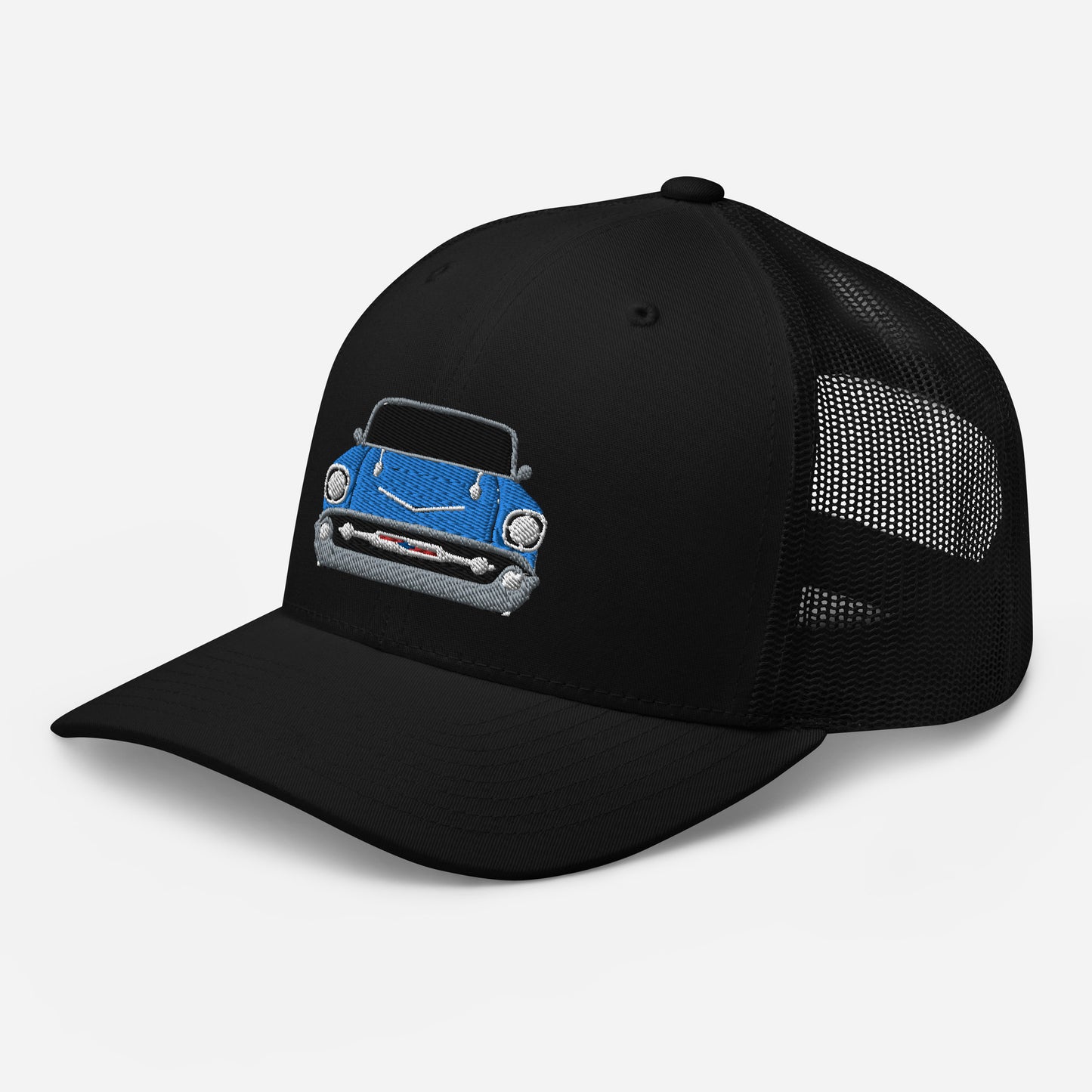 Blue 1957 Chevy Bel Air Embroidery Trucker Cap Excellent Gift Hat