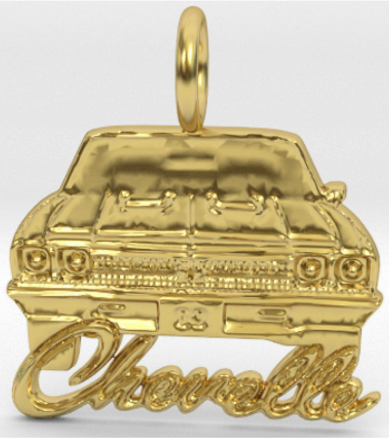 1969 Chevelle Pendant Charm Nova,Camaro,Impala,Gift,10k Gold,silver or brass