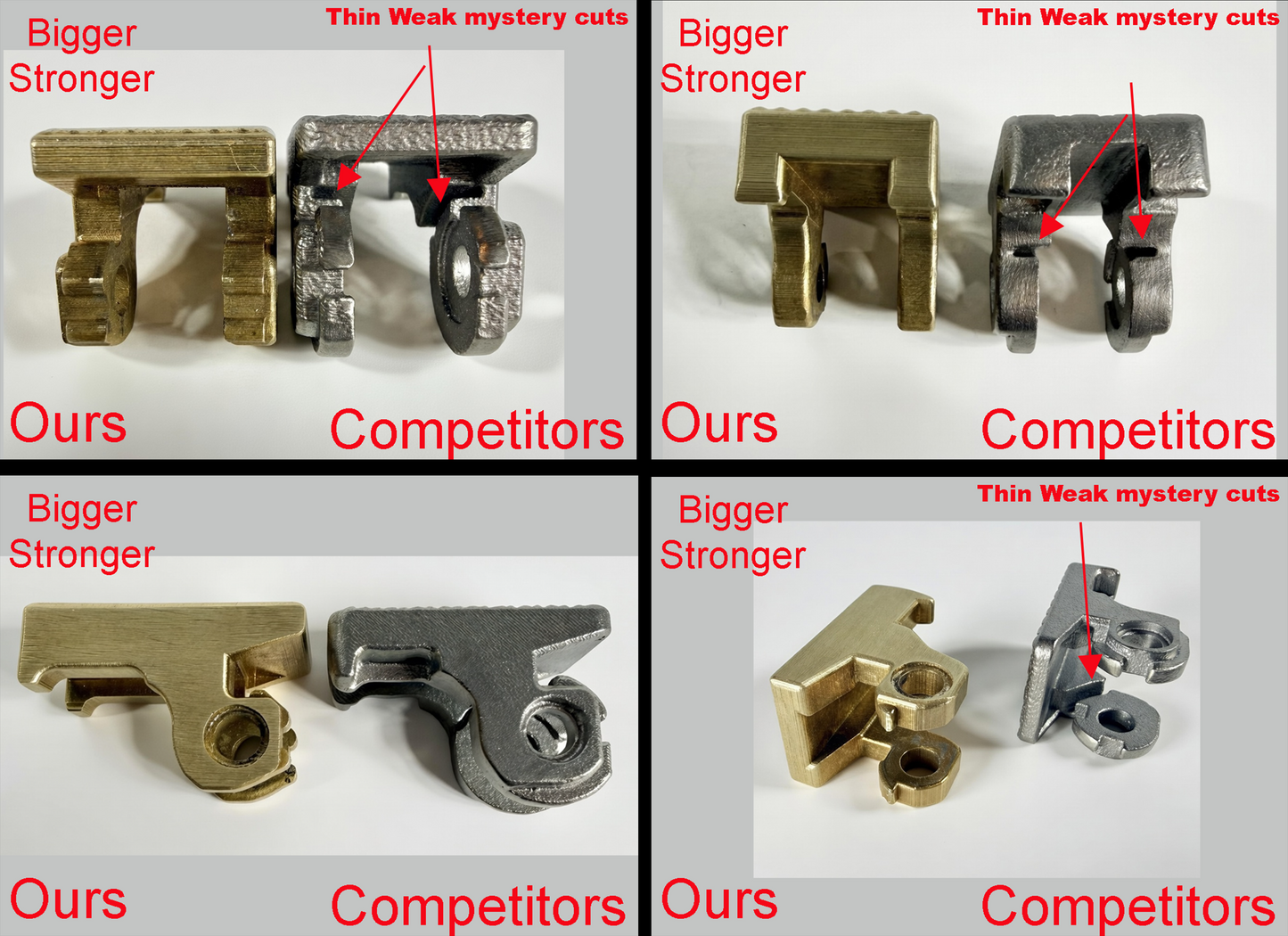 For Leatherman Surge, BRASS Hammer Head Mod, Modification, CNC Made, Locking, Easy Install, Locks Closed Open, edc Upgrade cad