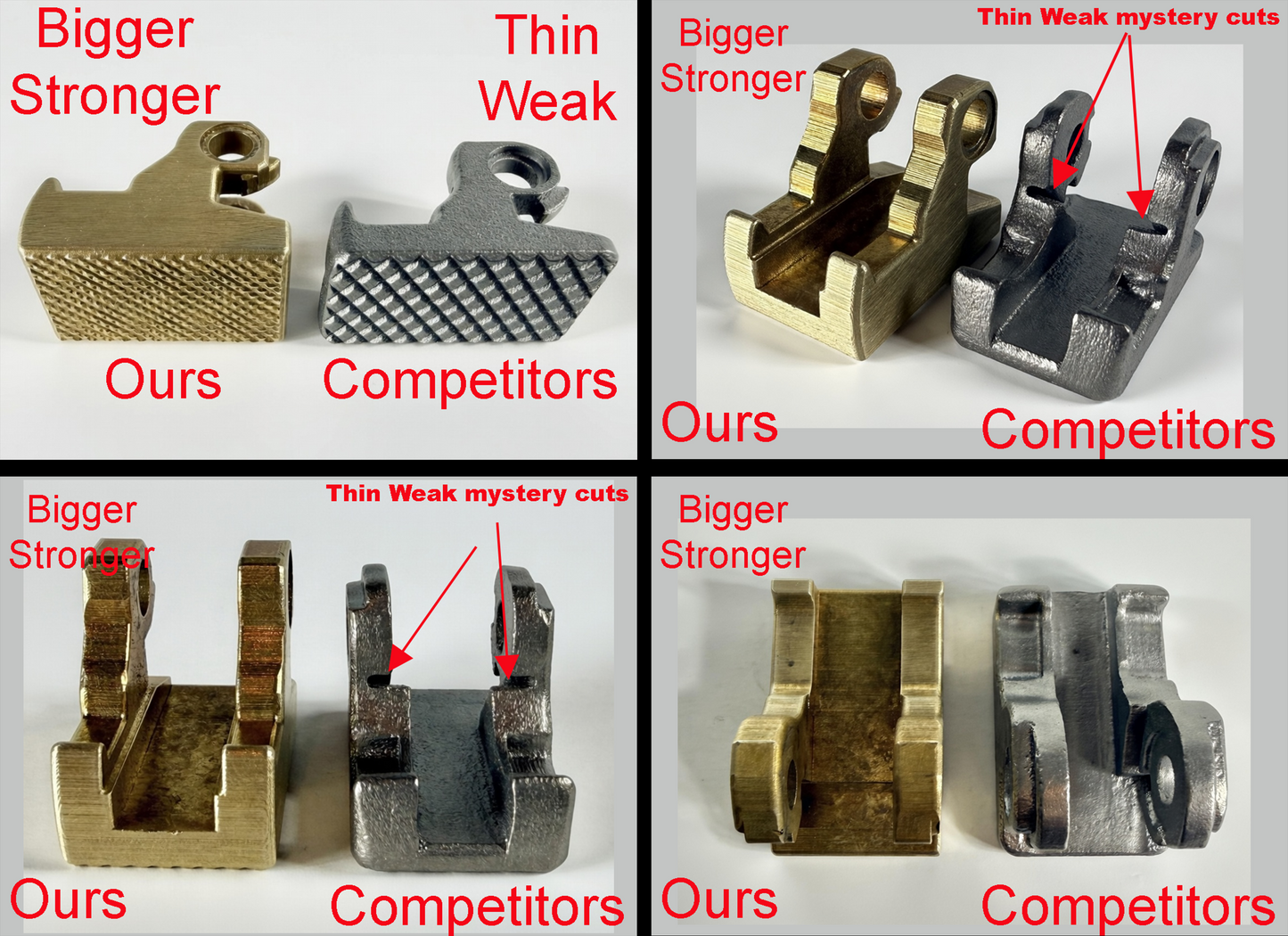 For Leatherman Wave +, BRASS Hammer Head Mod, Modification, CNC Made, Locking, Easy Install, Locks Closed Open, edc Upgrade cad