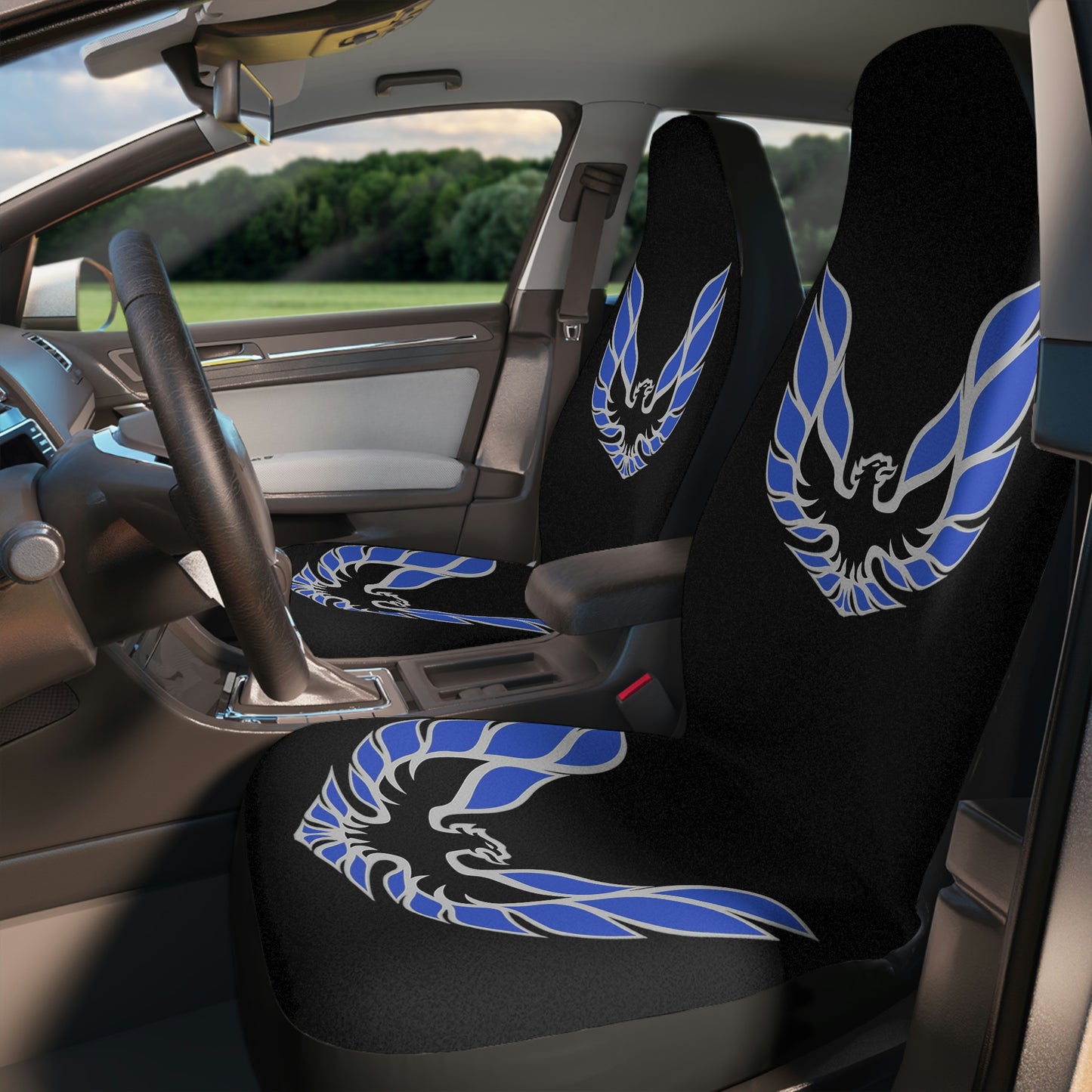 Blue Firebird Trans Am Classic Muscle Car Guy Gift,lover,Camaro,hot rod SEAT Covers